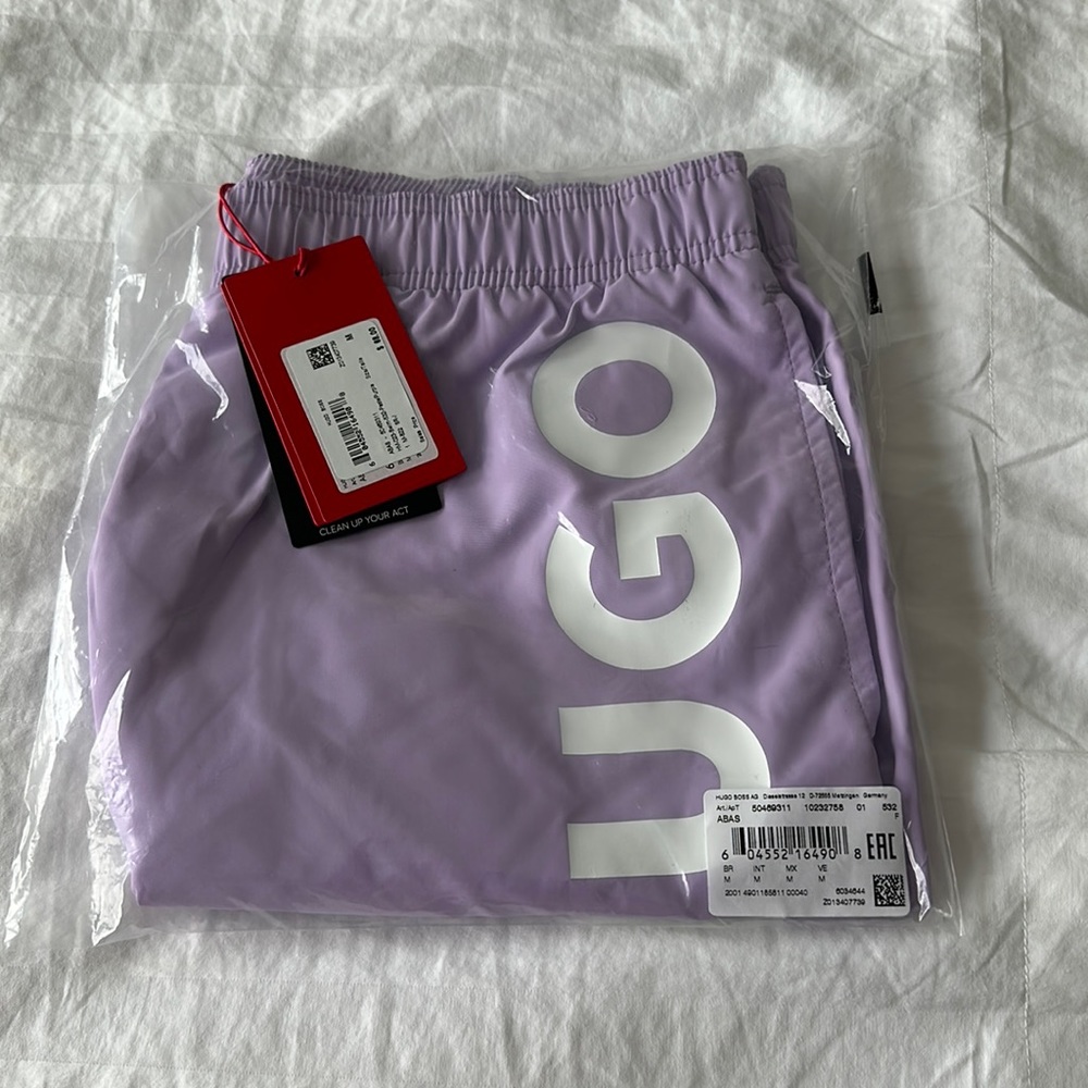 Hugo Boss men’s swim trunks NWT size medium 5” inseam